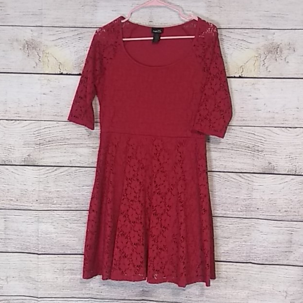 Size XL Rue 21 Lace Dress In Very Good Condition
